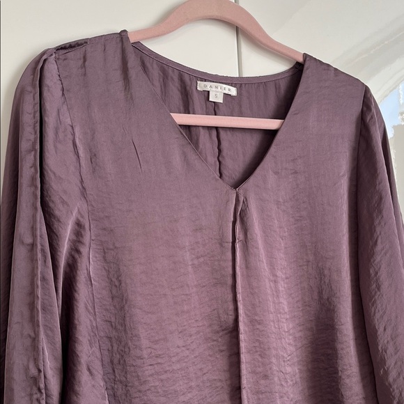 Danier NWOT Deep Purple Women's PAYNE Blouse, Size S - Picture 3 of 8